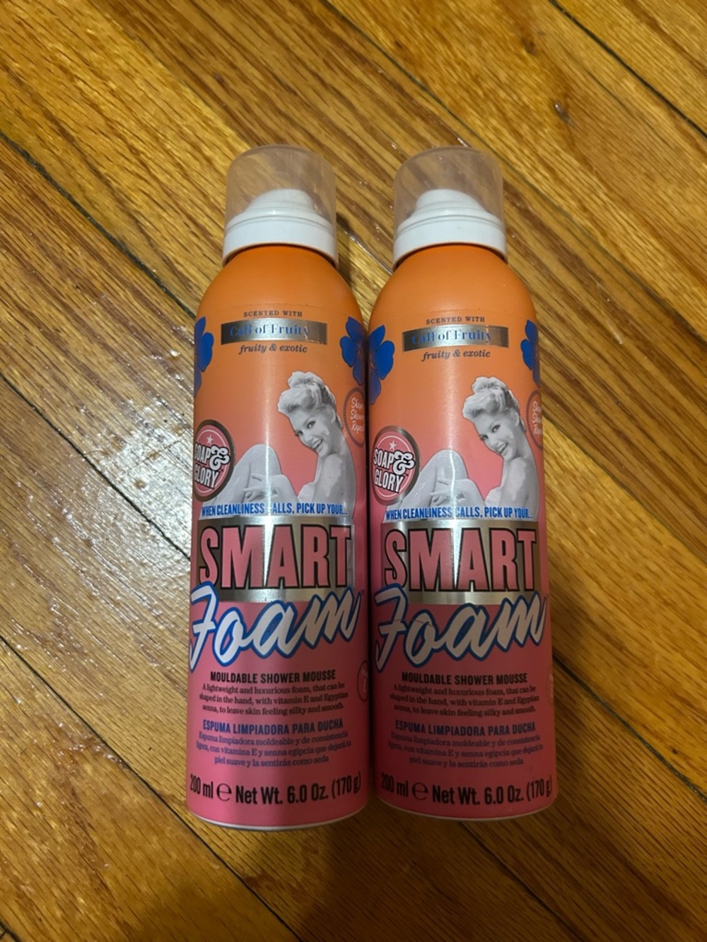 2 SOAP & GLORY CALL OF FRUITY SMART FOAM MOULDABLE SHOWER GEL W VITAMIN E 6.0 OZ